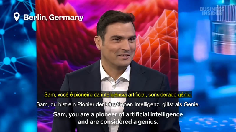 Multilingual AI interview subtitle localization sample with German Portuguese and English subtitle workflows